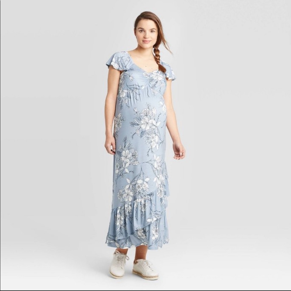 Short Sleeve Knit Maternity Dress NWOT
